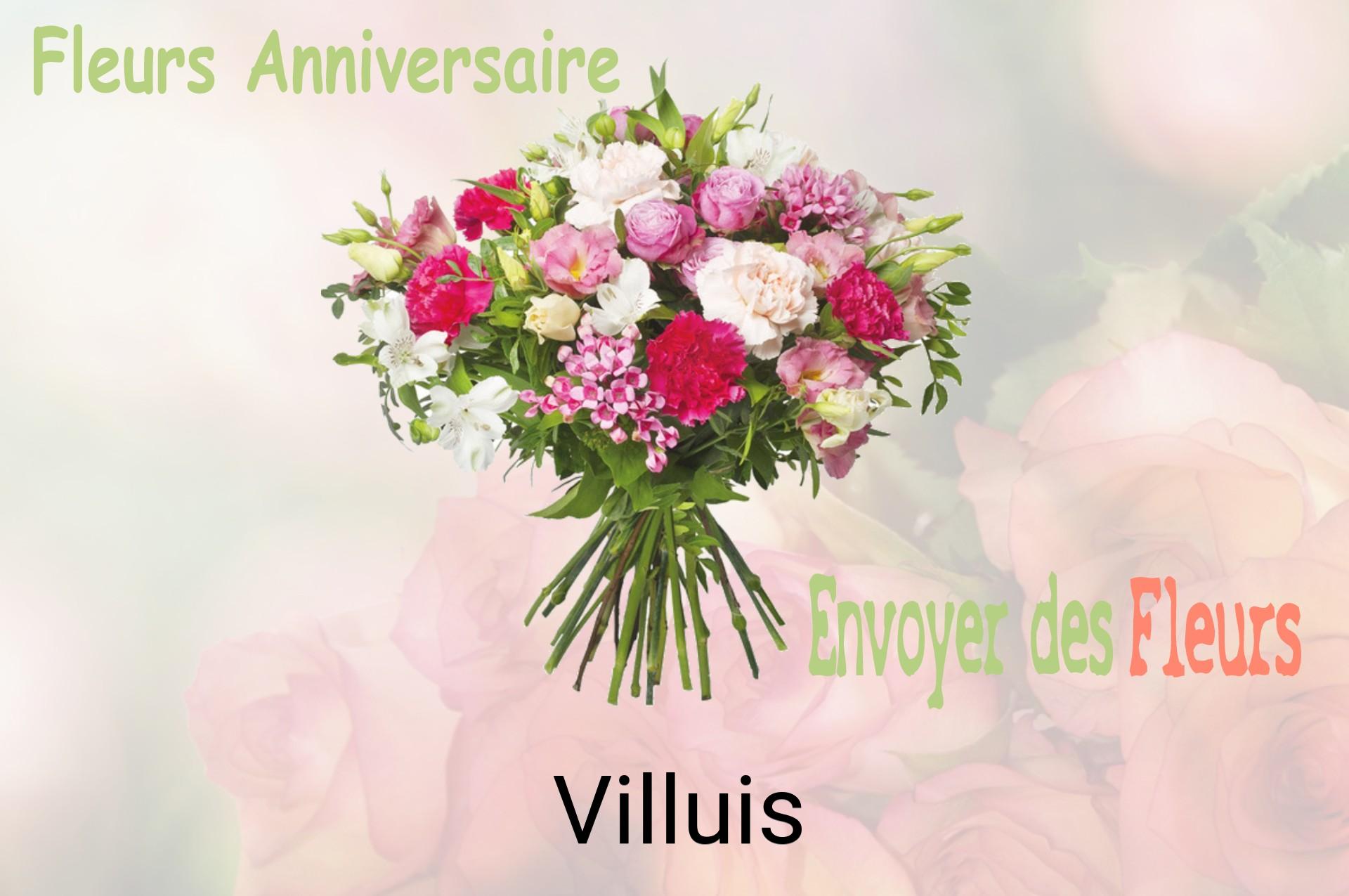 Bouquet de fleurs d’anniversaire livré à Villuis