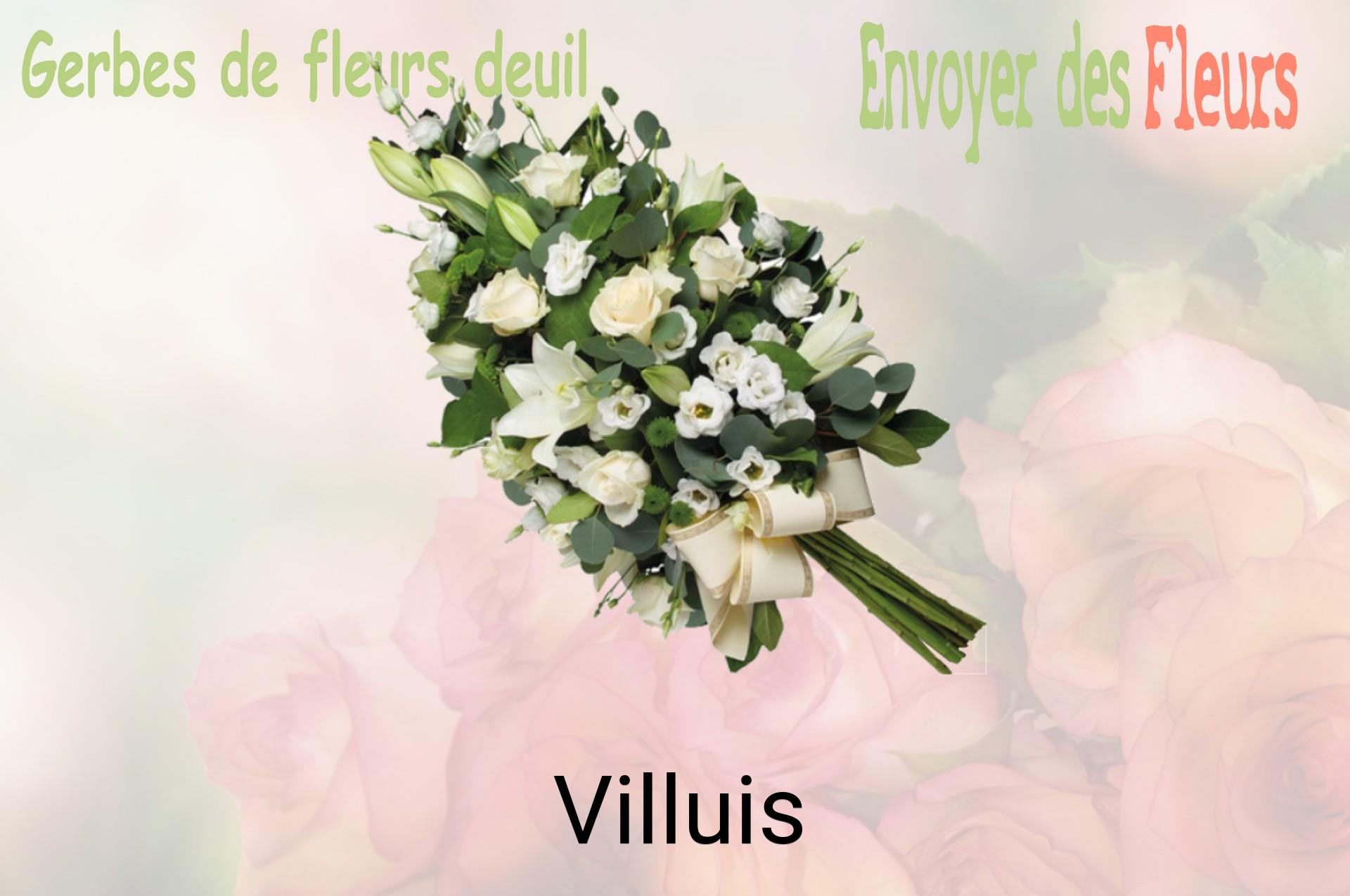 Gerbe de fleurs de deuil livrée à Villuis